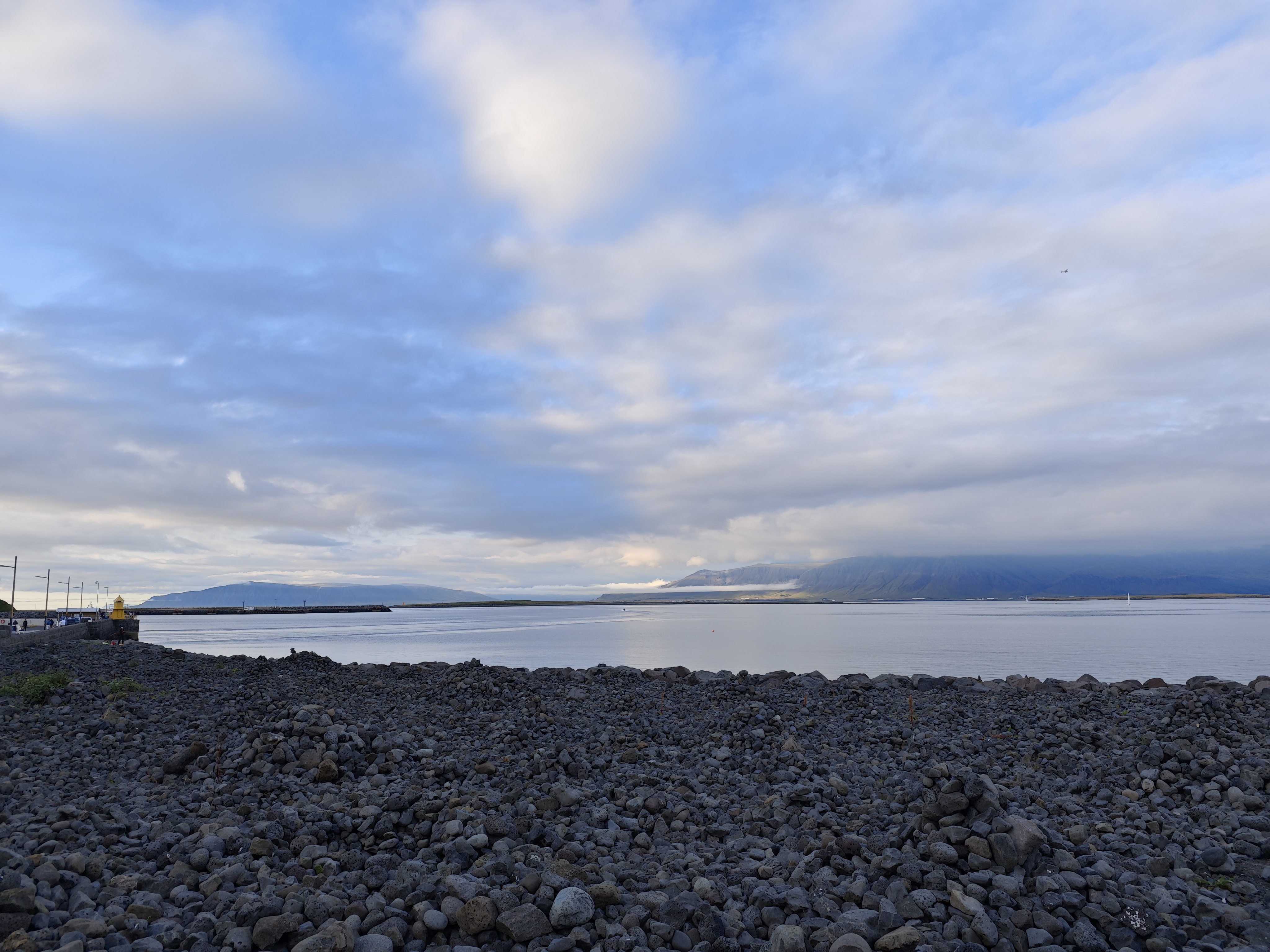 Coastline. Still have some clouds