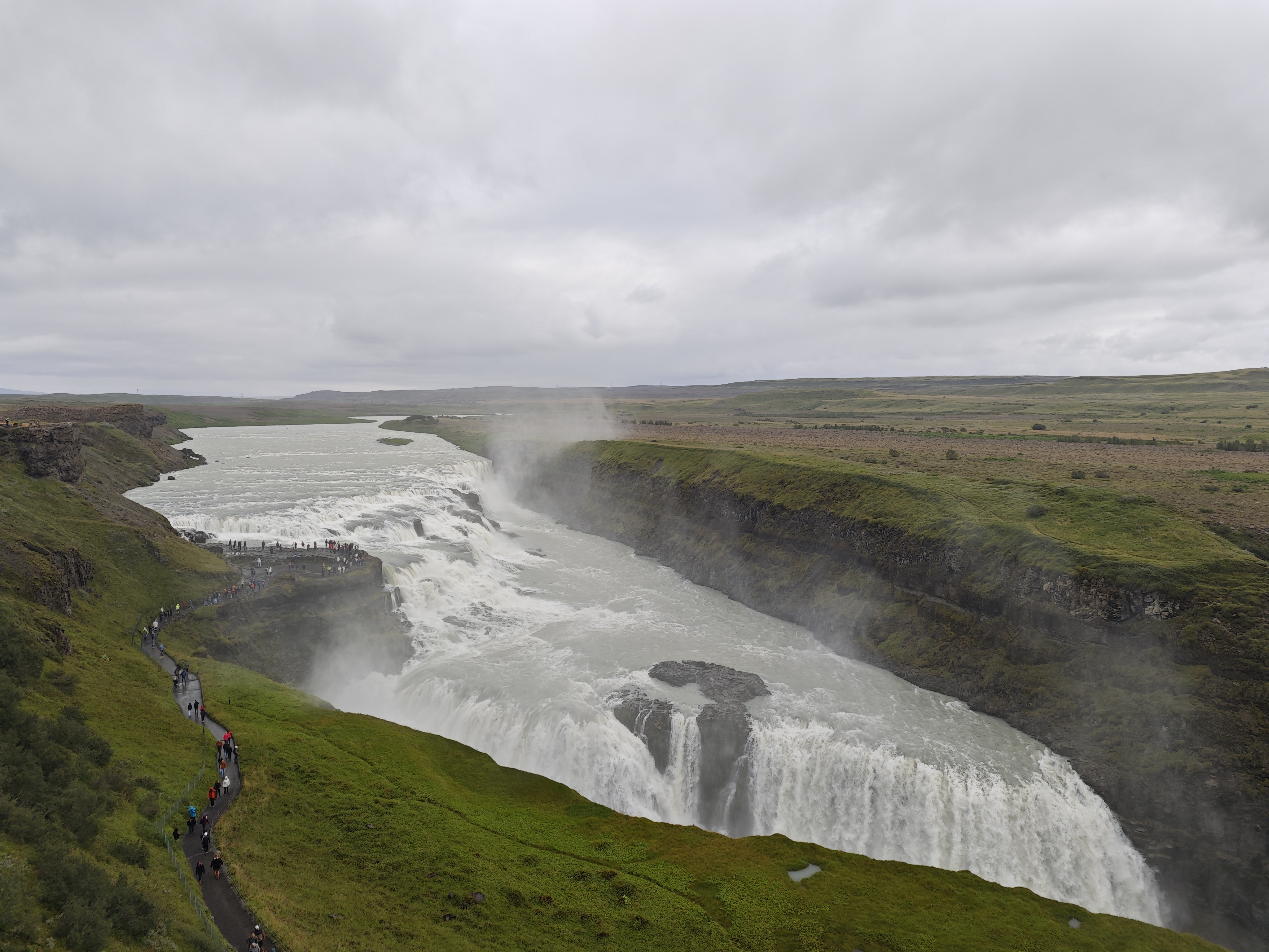 Bird's eye view of the waterfall